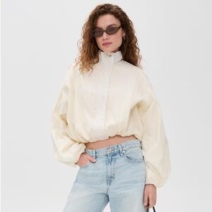 Simonett Balloon Sleeve Gathered Jacket